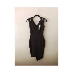 Cut Out Asymmetrical Bodycon Dress